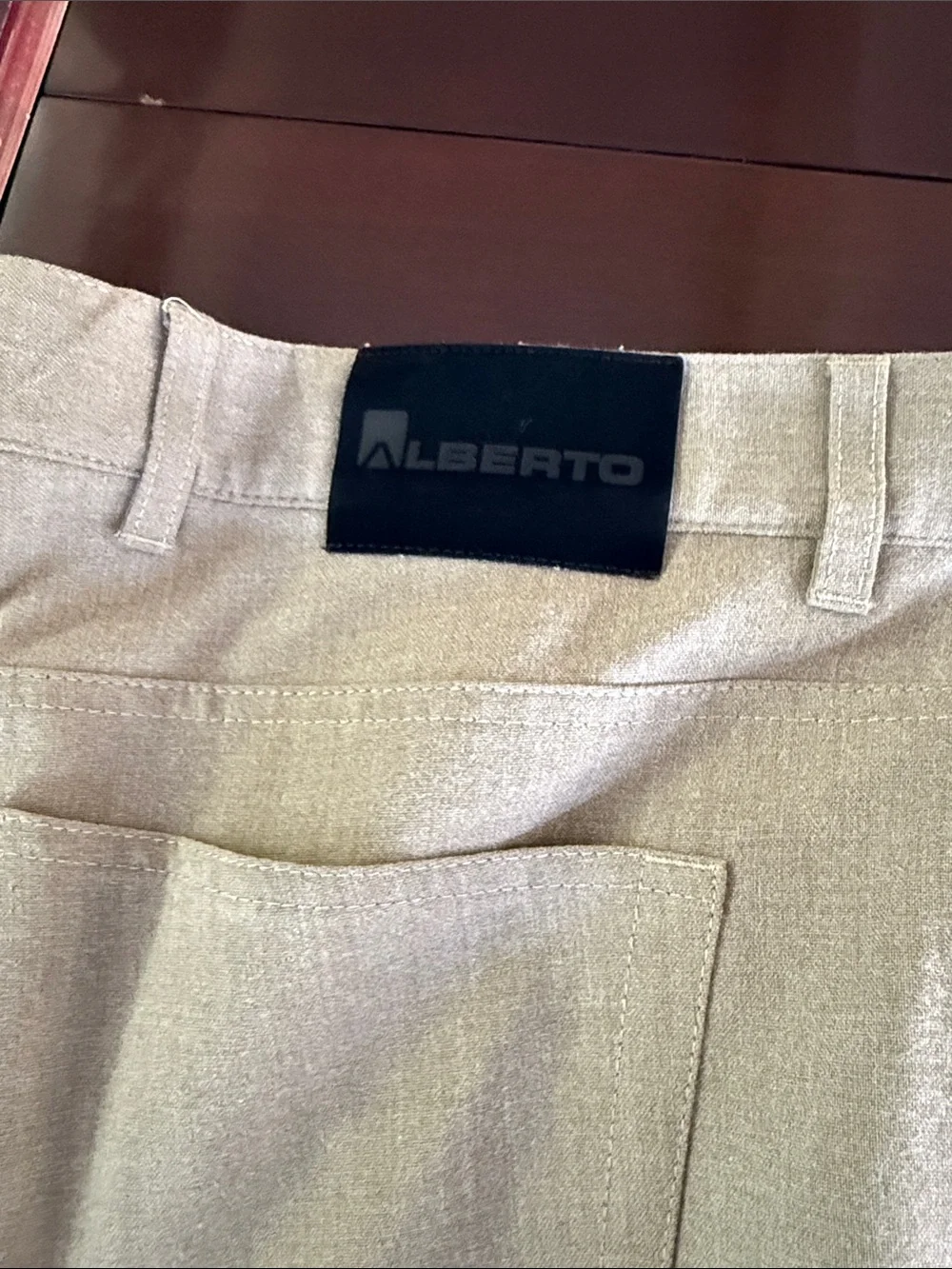 Alberto Men's Light Beige Dress Pants — Tailored Comfort